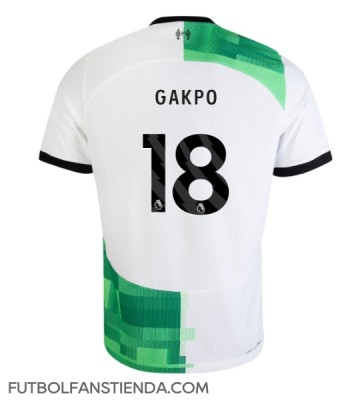 Liverpool Cody Gakpo #18 Segunda Equipación 2023-24 Manga Corta